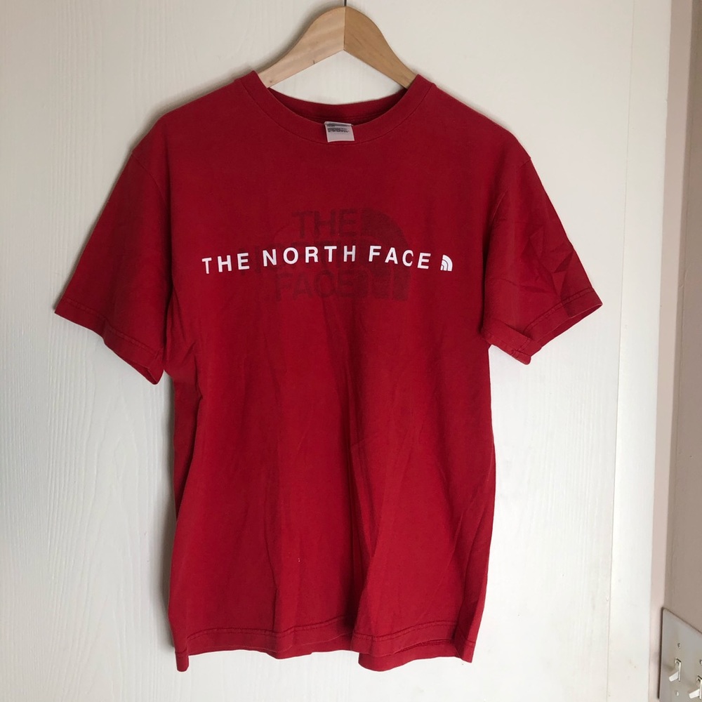 The North Face Red Short Sleeve Logo T-Shirt